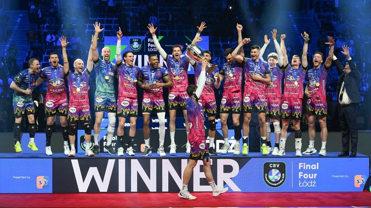 CEV Erkekler Şampiyonlar Ligi’nde şampiyon Sir Sicoma Monini Perugia!