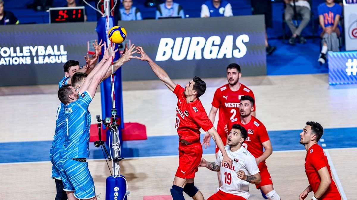 A Milli Erkek Voleybol Takımı, Slovenya’ya mağlup oldu